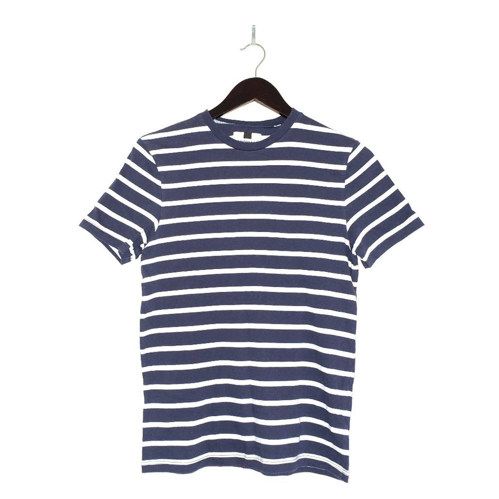 🔵 3/$30 Topman Stripe T-Shirt - Navy & White